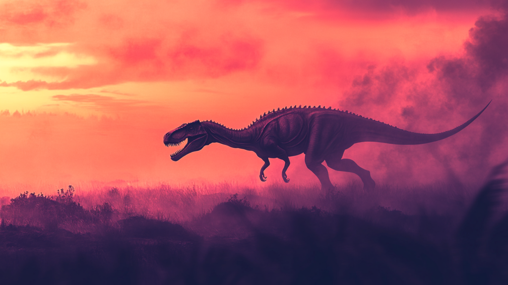 Allosaurus fading into the mists of time