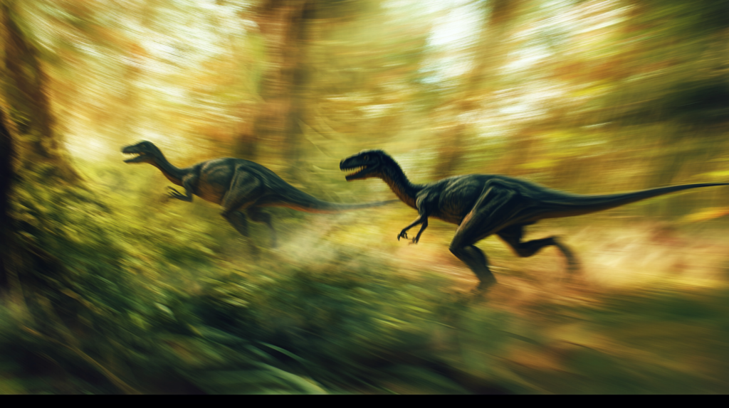 A pair of Troodons hunting together